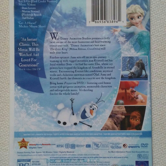 Frozen 1 Movie kids DVD - Picture 3 of 7